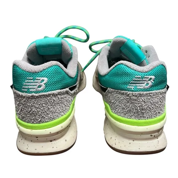 New Balance 997H Cordura Mens 7.5 Shoes Sneakers Tidepool Tan Suede Mesh Blue