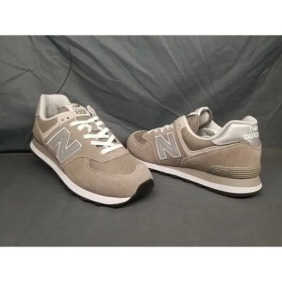 New Balance Boys 574 Athletic Sneakers GC574EVG Grey White Size 6 NEW IN BOX!