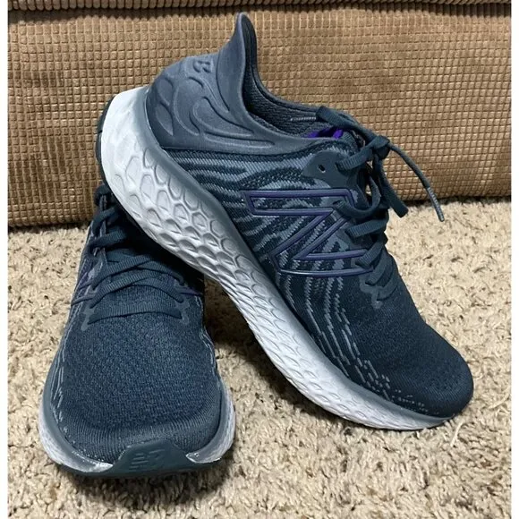New Balance Fresh Foam 1080v11 Running Shoes Size 8.5 Mens Gray/Purple Lightweig
