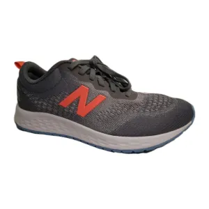 NEW BALANCE Girls Size 6 US EU 38.5 Grey Coral Running Athletic Shoes Sneakers