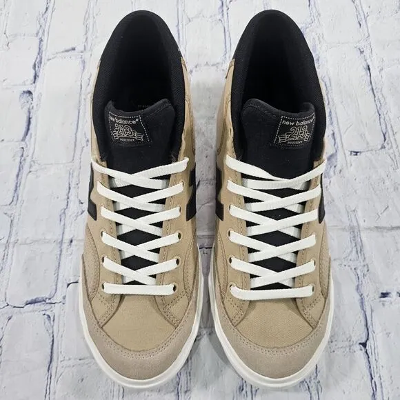 New Balance MENS SIZE 9 Numeric 213 NM213TNB Beige Black Sneaker Shoes Skate