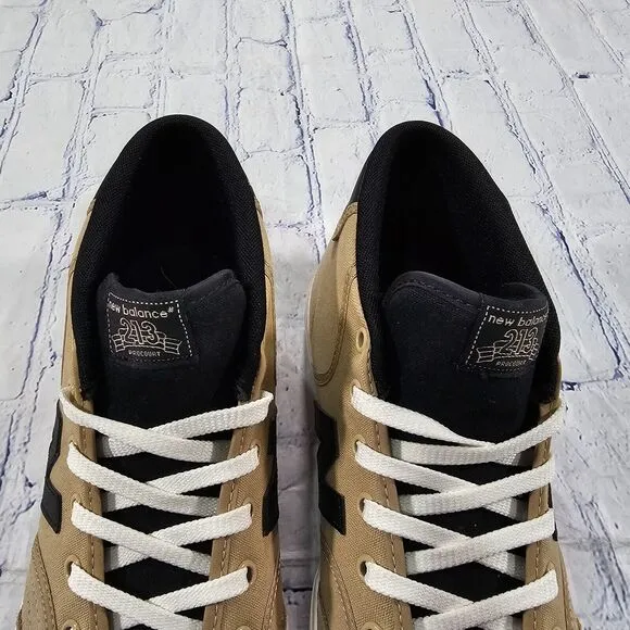 New Balance MENS SIZE 9 Numeric 213 NM213TNB Beige Black Sneaker Shoes Skate