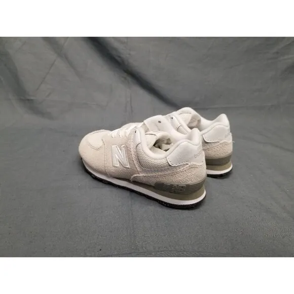 New Balance Toddler's 574 (TD) Sneakers Lace Up Gray White Size 8 NEW IN BOX!