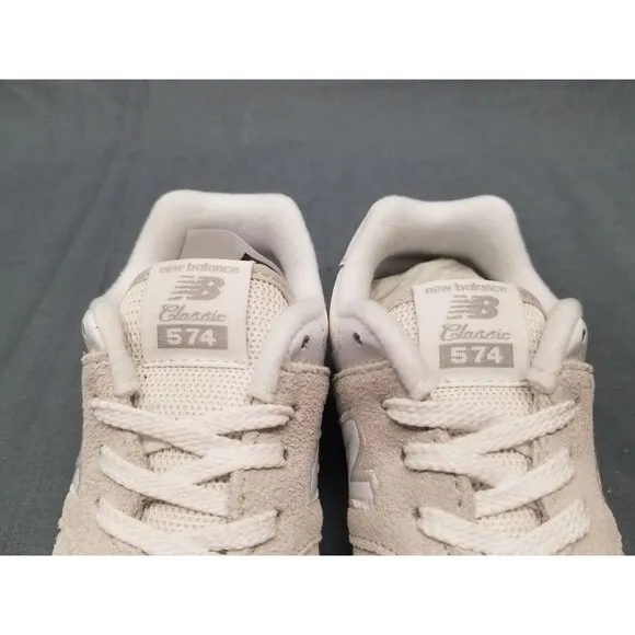 New Balance Toddler's 574 (TD) Sneakers Lace Up Gray White Size 8 NEW IN BOX!