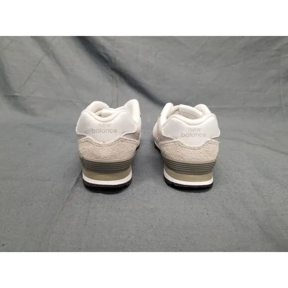 New Balance Toddler's 574 (TD) Sneakers Lace Up Gray White Size 8 NEW IN BOX!