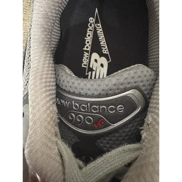 New Balance Womens 990v6 Gray Athletic Running Shoes Made In USA Size 10 W990GL6