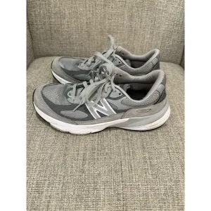 New Balance Womens 990v6 Gray Athletic Running Shoes Made In USA Size 10 W990GL6