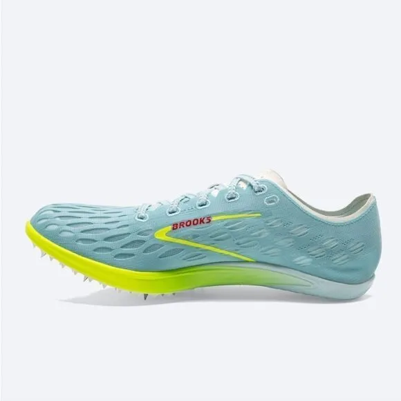 New Brooks Running ELMN8 7 Blue Glow cleat track running shoes unisex women's 12