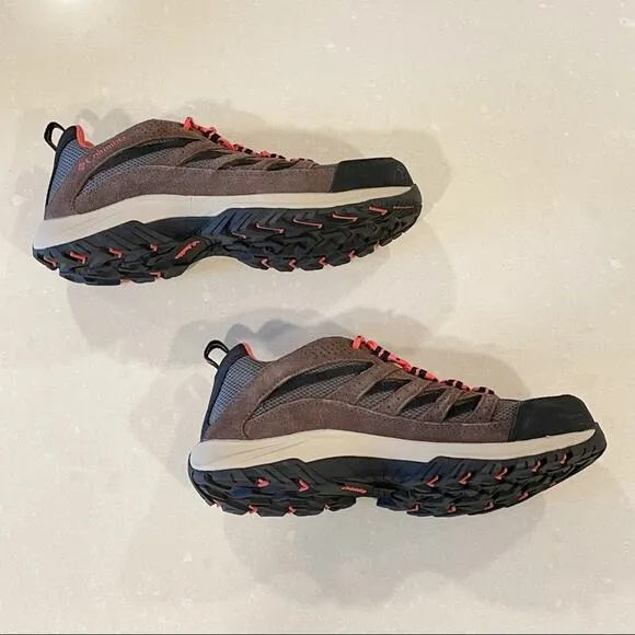 NEW Columbia Crestwood Hiking Trekking Shoes Brown Coral 8