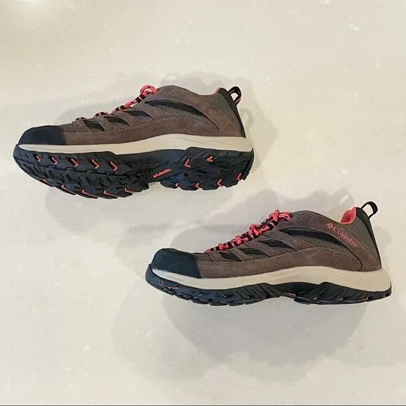 NEW Columbia Crestwood Hiking Trekking Shoes Brown Coral 8