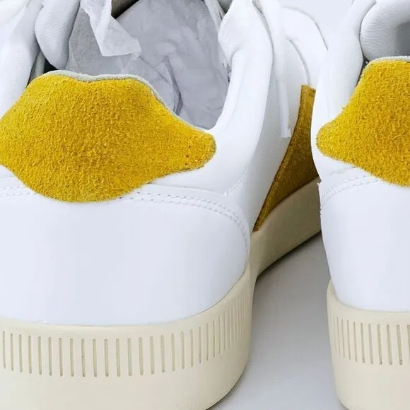 New! Everlane The ReLeather Court Sneaker Unisex Leather Mustard Suede Shoes