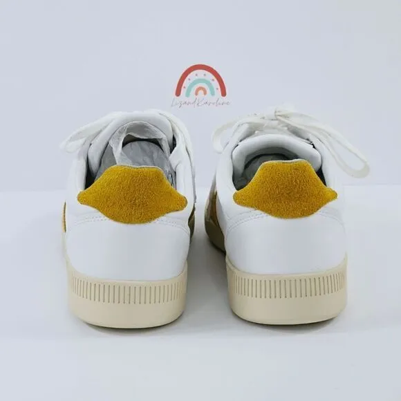New! Everlane The ReLeather Court Sneaker Unisex Leather Mustard Suede Shoes