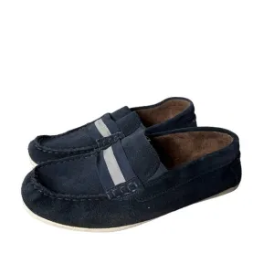 NEW Florsheim Kids' Loafer Big Kid Shoes Boys Girls Suede Stripe School Navy 6M