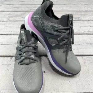 New FootJoy Ladies HyperFlex‎ Cleated Shoes Gray/Pink/Purple Medium 6.5 No Box