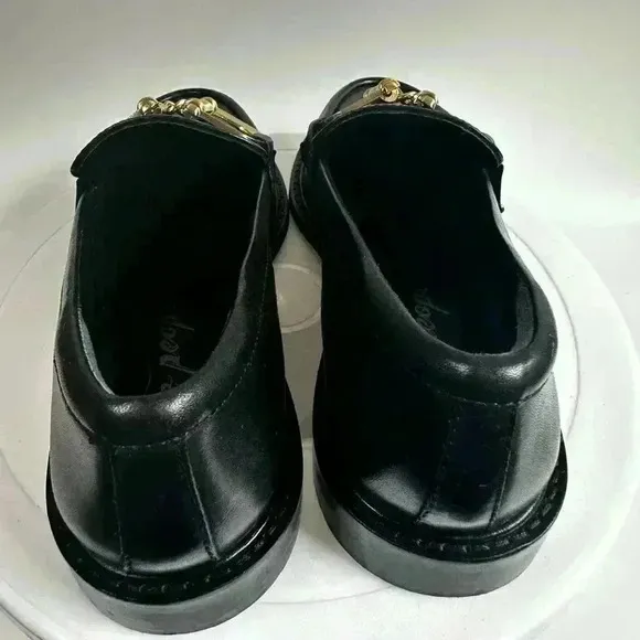 New FREE PEOPLE CHARLEY CHAIN Leather Loafer 6.5