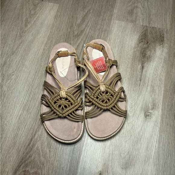 New Free People Marla Rope Desert Flat Sandals Shoes