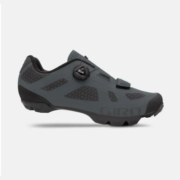 NEW Giro Men's Boa Ricon Gray Cycling Road Bike Shoes NO CLEATS Size 10.5