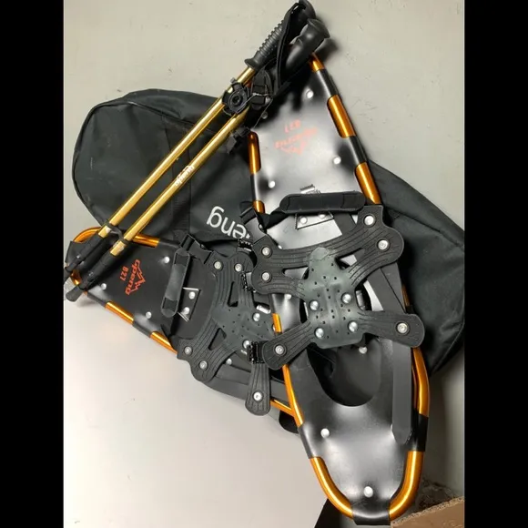 New Gpeng 827 Terrain Snowshoes Men Women Youth 27 Inch Gold Aluminum Snow Shoes