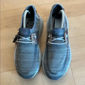 New Hey Dude Gray Loafers Lightweight Slip-On Comfort NEW