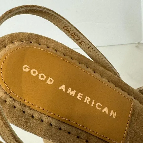 New in Box - Good American Shoes - Stand Out Square Open Toe Heels - Women's 10