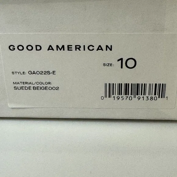 New in Box - Good American Shoes - Stand Out Square Open Toe Heels - Women's 10