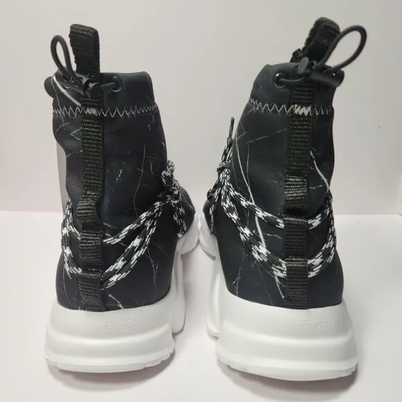 NEW John Geiger 002 Highs Black Marble Dead Stock DS Size 13 NIB