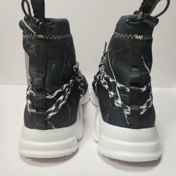 NEW John Geiger 002 Highs Black Marble Dead Stock DS Size 13 NIB