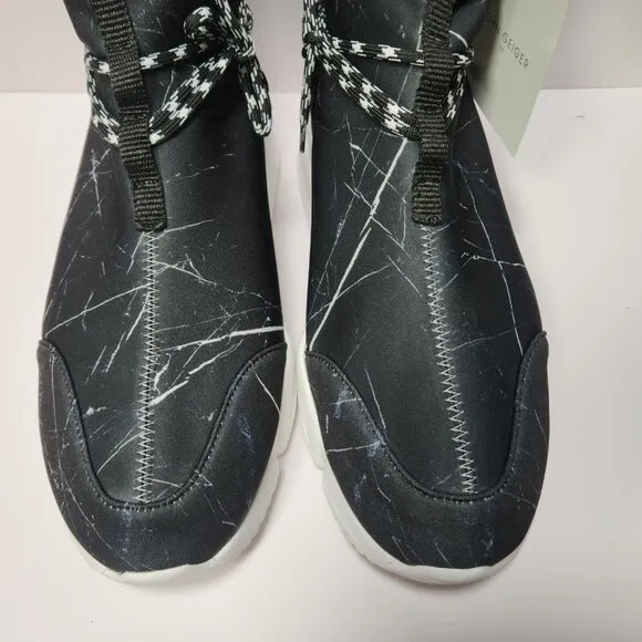 NEW John Geiger 002 Highs Black Marble Dead Stock DS Size 13 NIB