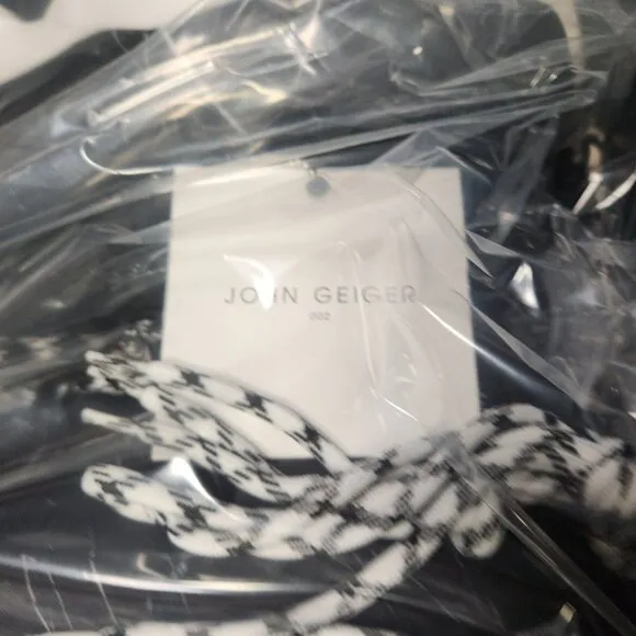 NEW John Geiger 002 Highs Black Marble Dead Stock DS Size 13 NIB