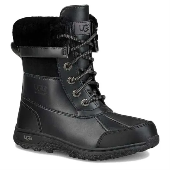New Kids UGG BUTTE II Black Winter BOOTS
