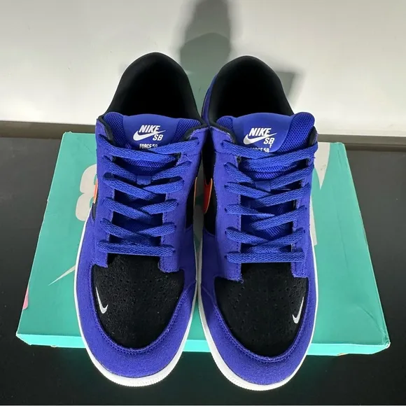 New Men Nike SB Force 58 Sneakers Shoes Concord/Team Orange/Black Size 13