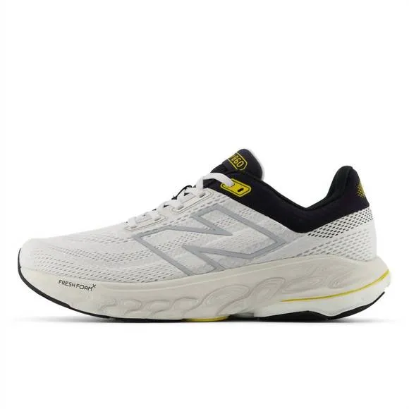 NEW NEW BALANCE men's 860 v14 running sneakers in white with black and sea salt