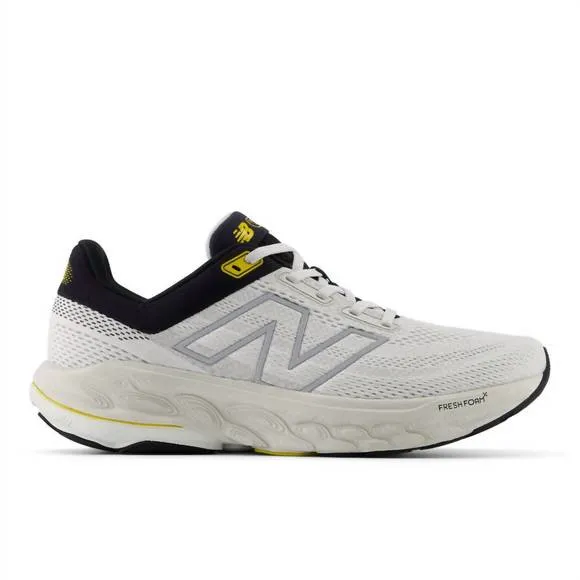 NEW NEW BALANCE men's 860 v14 running sneakers in white with black and sea salt