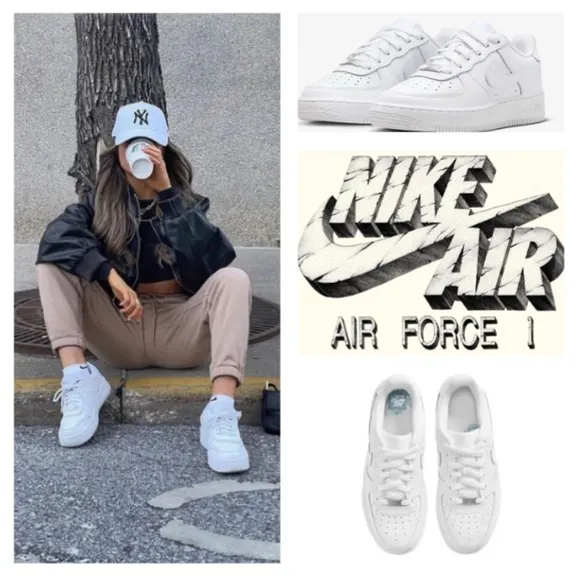 NEW!  Nike Air Force 1 LE Big Kids' Shoes (4.5Y)