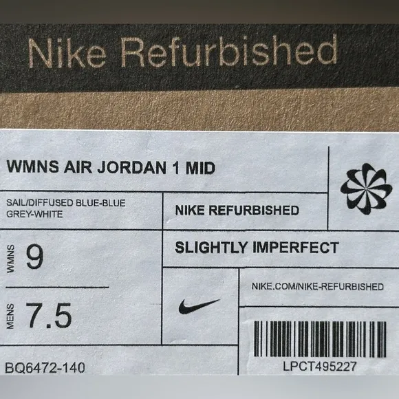 NEW Nike Air Jordan 1 Mid Casual Sneaker  - US Size Womens 9 | Mens 7.5