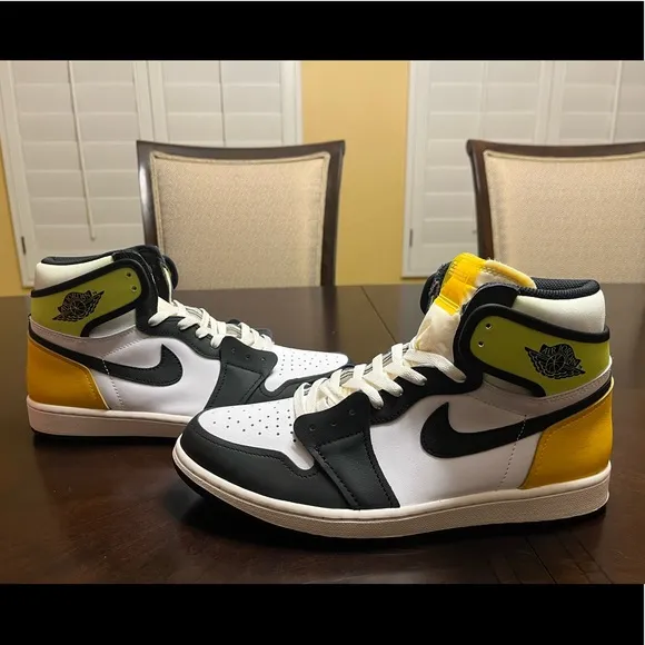 New Nike Air Jordan 1 Retro High Volt Multicolor Sneaker Shoes Size US 11