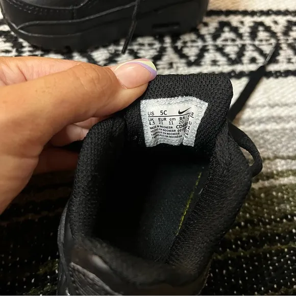 New Nike Air Max 90 LTR Baby Toddler Shoes in Black Size 5C