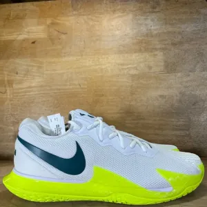 NEW Nike Court Zoom Vapor Cage 4 Rafa Mens Sz 12 Tennis Shoes White Volt Teal