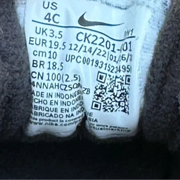 NEW Nike Force 1 Crib Baby Bootie Size 4C for Infant Toddler New Walker