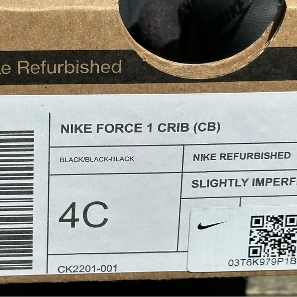 NEW Nike Force 1 Crib Baby Bootie Size 4C for Infant Toddler New Walker