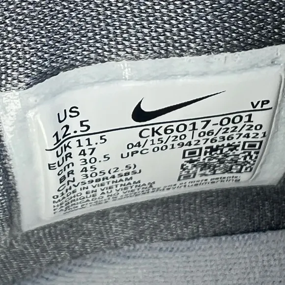 NEW Nike KD 13 TB Wolf Grey size 12.5 Basketball Shoes