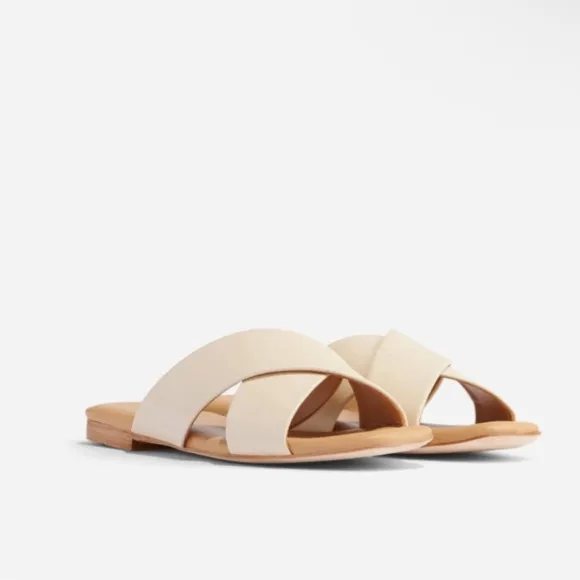 NEW Nisolo Catalina Slide Sandal in Bone, Size 7