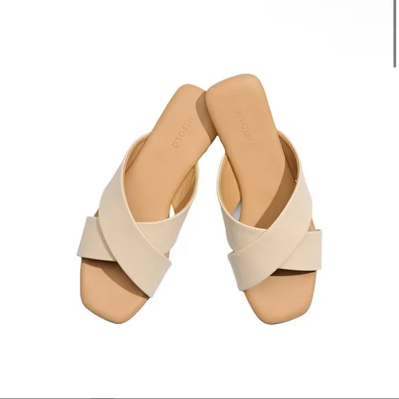 NEW Nisolo Catalina Slide Sandal in Bone, Size 7