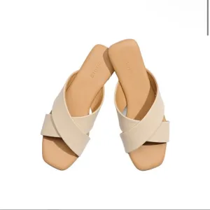 NEW Nisolo Catalina Slide Sandal in Bone, Size 7
