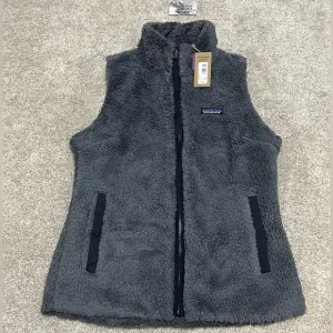 New Patagonia Los Gatos Vest Full Zip Sweater Coat Smolder Blue Womens Medium M