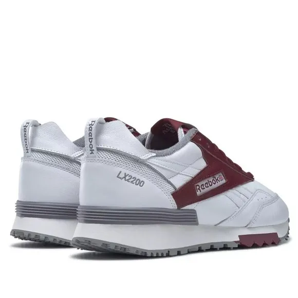 NEW Reebok Men's 11.5 Shoes Mountain Research LX2200 Sneakers White Burgundy