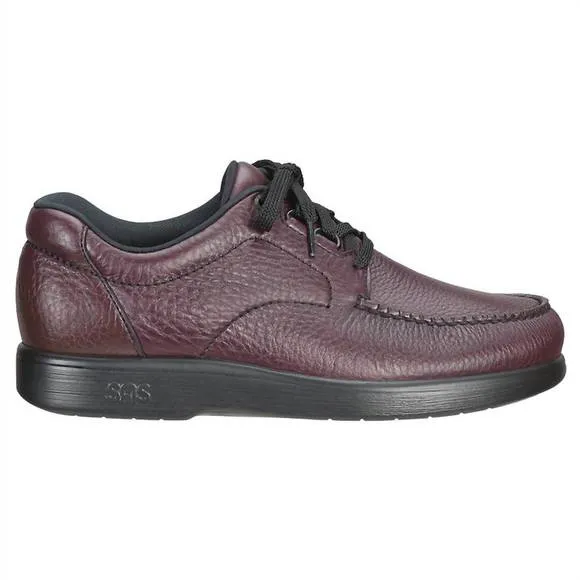 NEW SAS men's bout time mocassin shoes in cordovan