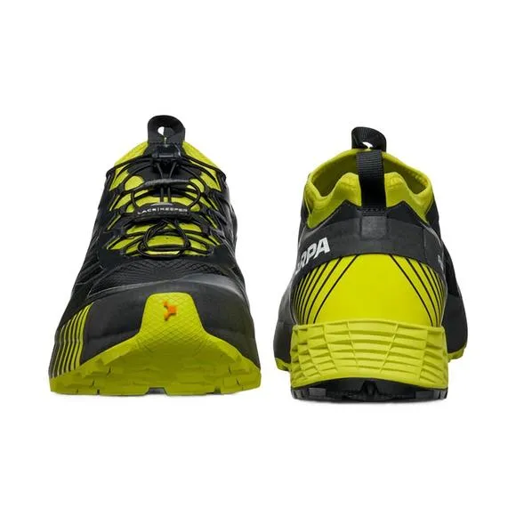 NEW SCARPA men's ribelle run sneaker in black/lime