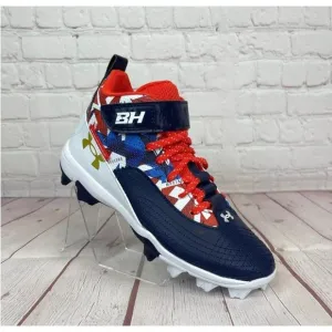 New Under Armour Harper 7 Mid USA Baseball Shoes Youth Size 3Y (3025599-400)