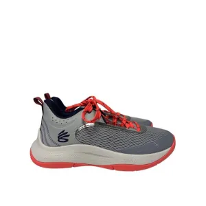 NEW! Under Armour Steph Curry 3Z6 Basketball Shoes Big Kids Size Gray Orange